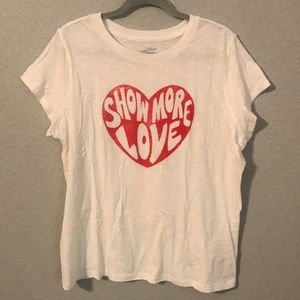 New W/ Out Tags Show More Love Size XL T-shirt